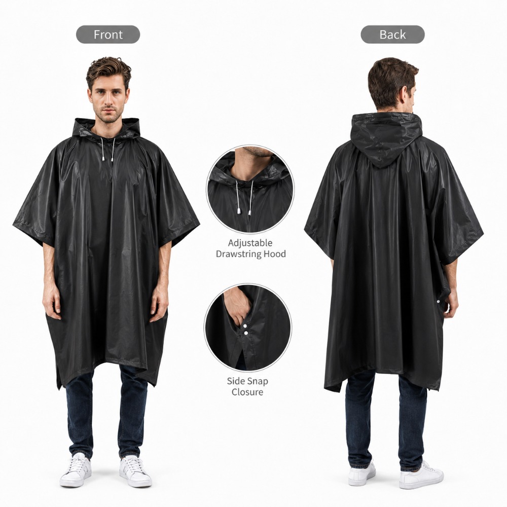 3'ü 1 Arada Su Geçirmez Yağmur - Emergency Poncho Rain incelemesi ve fiyatı